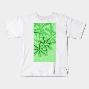 stylized bamboo leaf patterns and design Kids T-Shirt